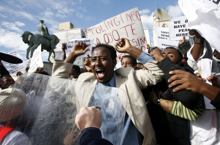 Somali Nationals Protest Outside Parliament, Cape Town
