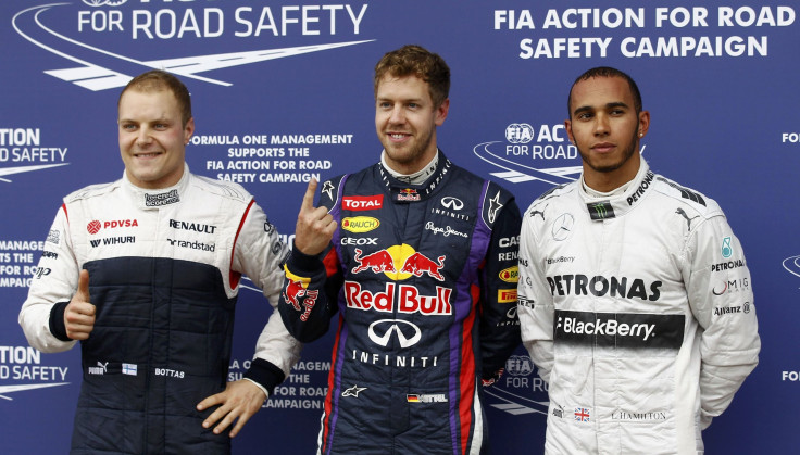 Vettel, Hamilton, Bottas