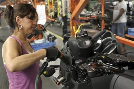Female U.S. auto factory worker