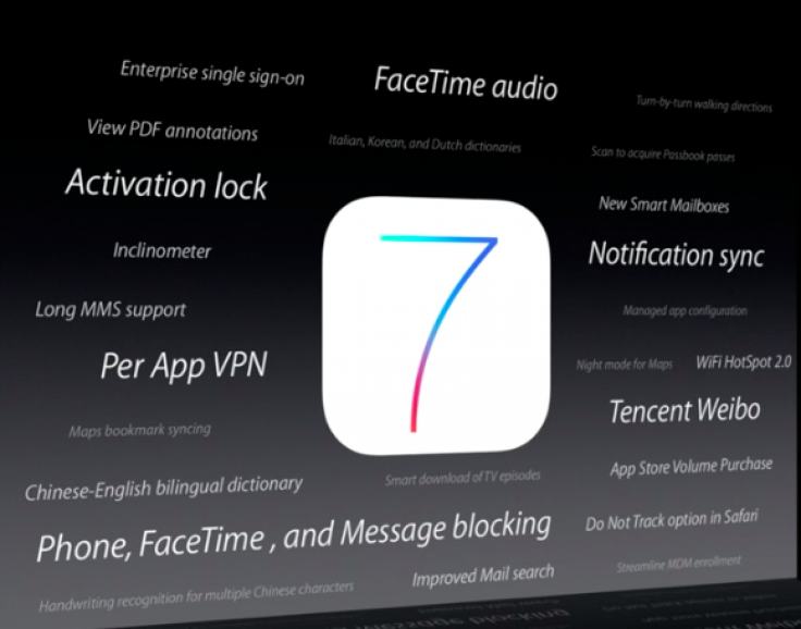 iOS 7 features