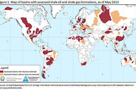 Map of Shale Oil And Gas Deposits