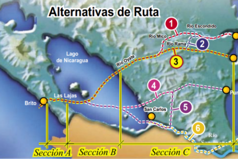 Nicaragua canal plans