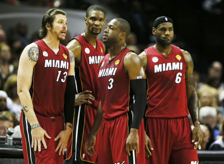 Miami Heat Mike Miller Chris Bosh Dwyane Wade LeBron James
