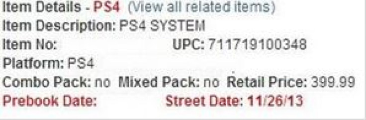 PS4 Release date