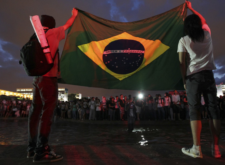 Brazil Protests Flag