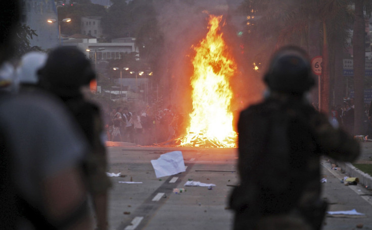 Brazil Protests Riot Police