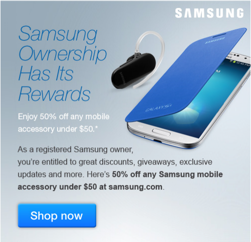 Samsung Galaxy S4 Coupon