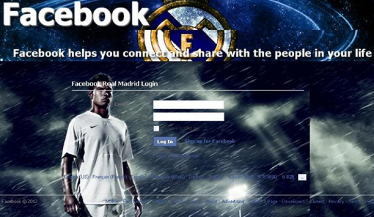 Real Madrid fake login