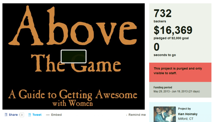'Above The Game' Kickstarter Campaign
