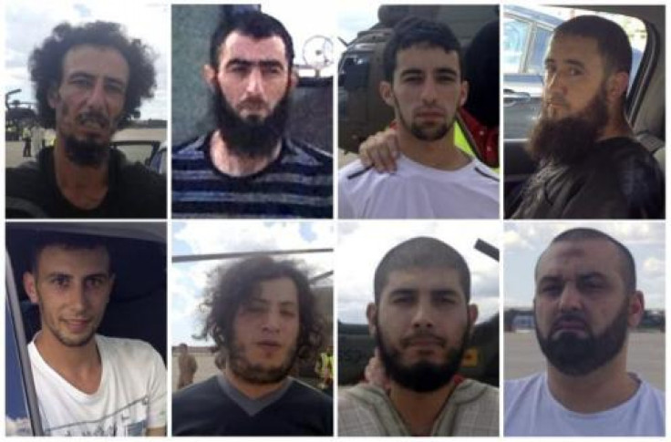 The eight Al-Qaeda suspects arrested in Ceuta, Spain, June 21, 2013