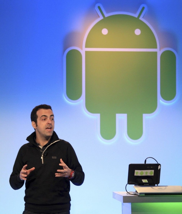 Google's Hugo Barra speaks during presentation of latest version of Android operating system. 
