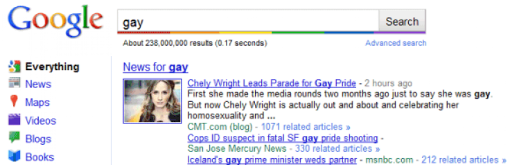 Gay Google 2010