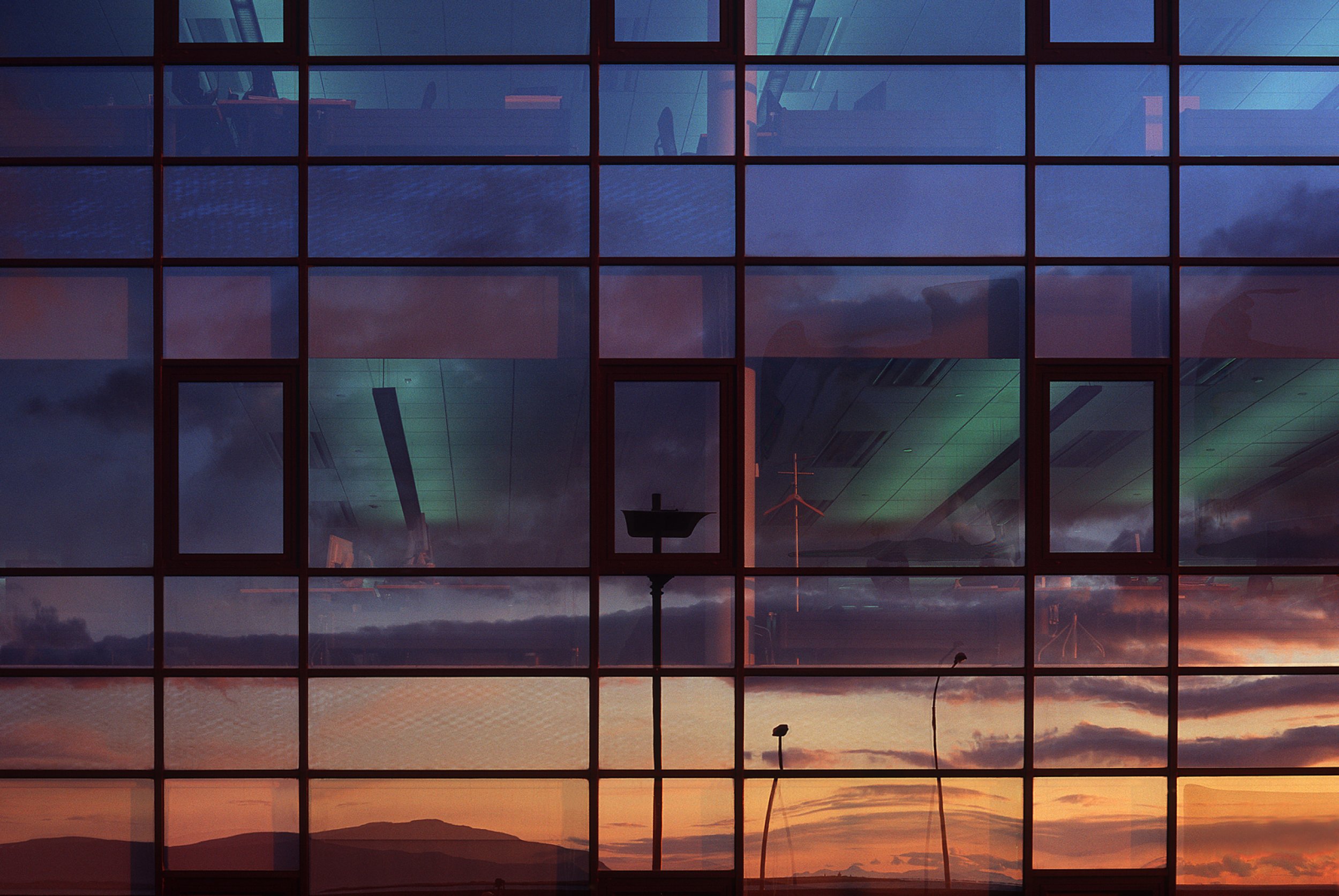 Reykjavik Sunset Windows