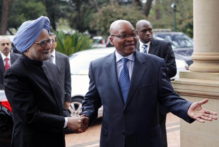 Singh and Zuma in Africa