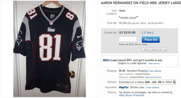 Aaron Hernandez Jersey