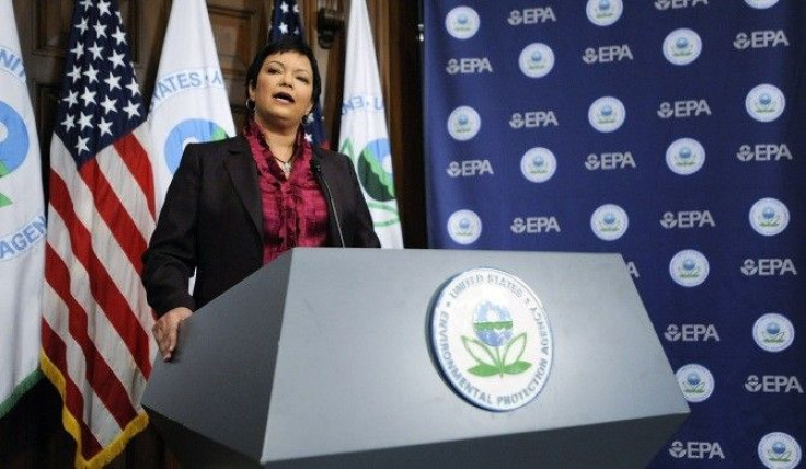 US Environmental Protection Agency Director Lisa Jackson at the EPA in Washington, December 7, 2009 