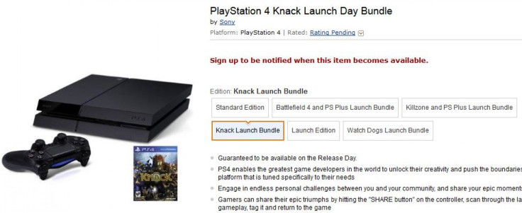 PS4 Amazon Sold Out 3