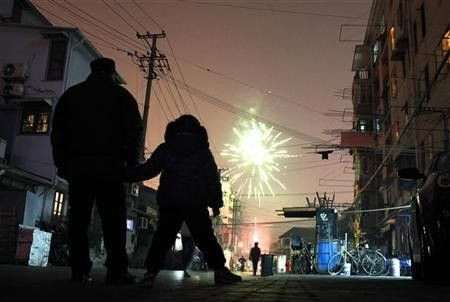 Fireworks rock China as leaders visit drought areas