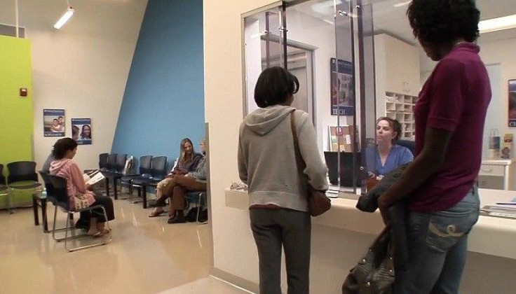 A video grab from a Planned Parent video on what happens during an in-clinic abortion shows patients arriving at a clinic.