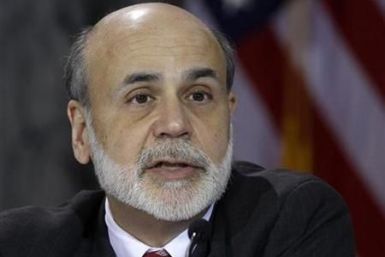 Chairman of the Federal Reserve Ben Bernanke speaks during a meeting in Washington