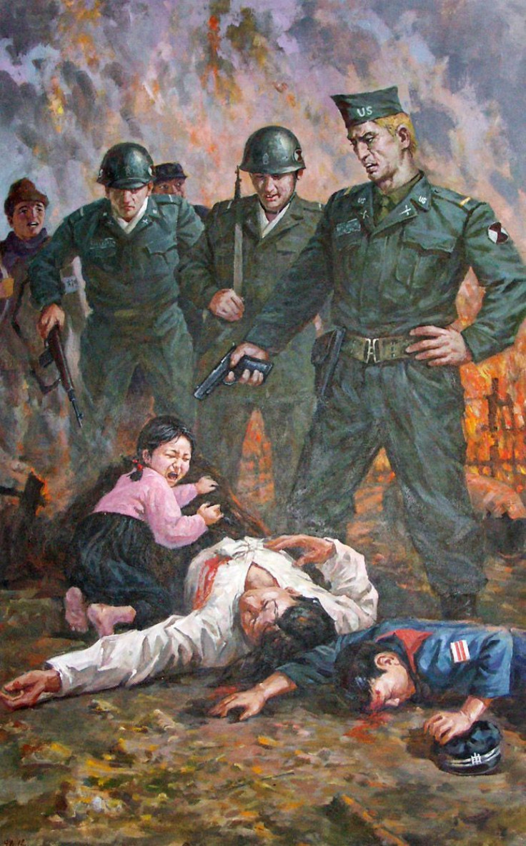 Anti-America North Korean Propaganda Art