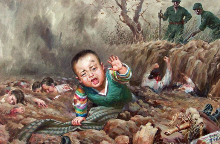 Anti-America North Korean Propaganda Art