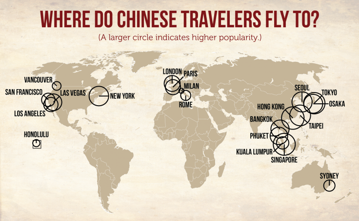 Chinese Tourist Travel Map