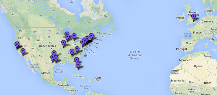 Trayvon Martin Protests Map