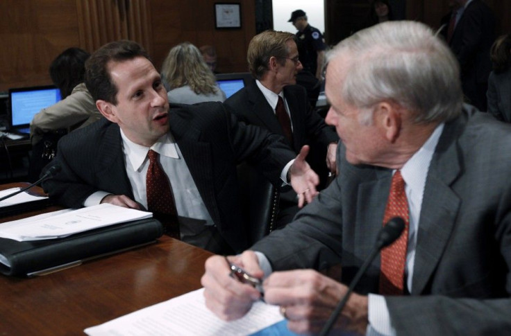 SEC Inspector General David Kotz (l).