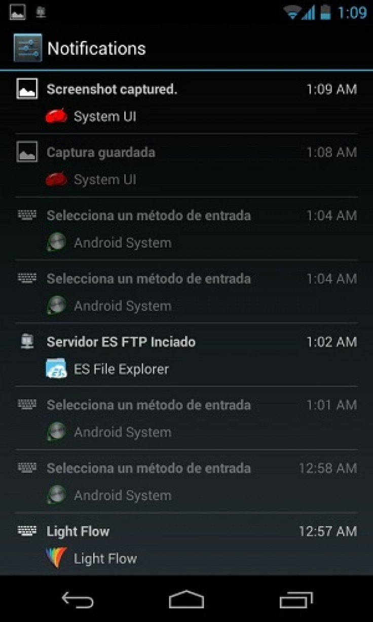 Android 4.3 Notification History