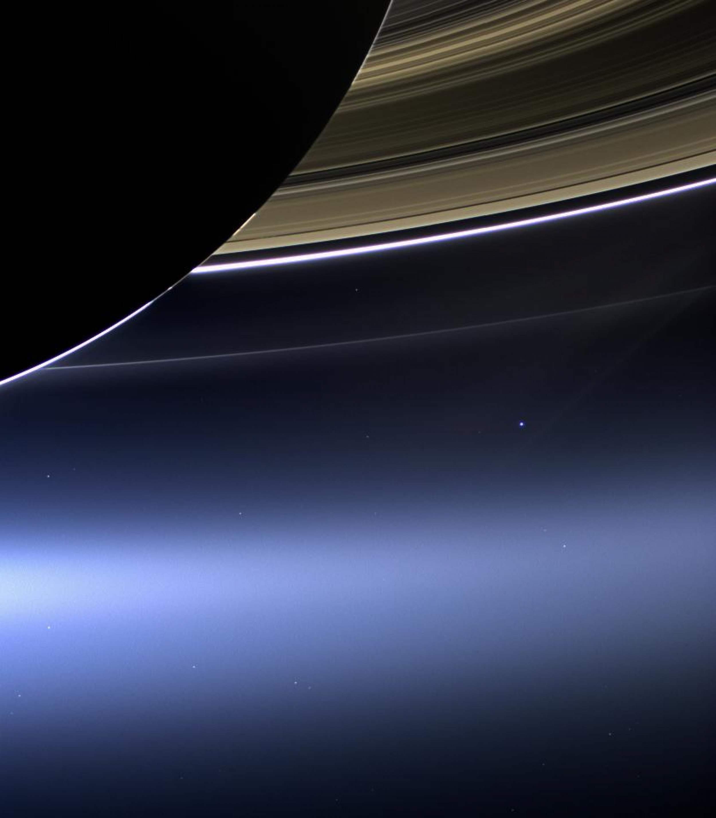 NASA Releases Official Photos Of Earth Taken From Saturn And Mercury