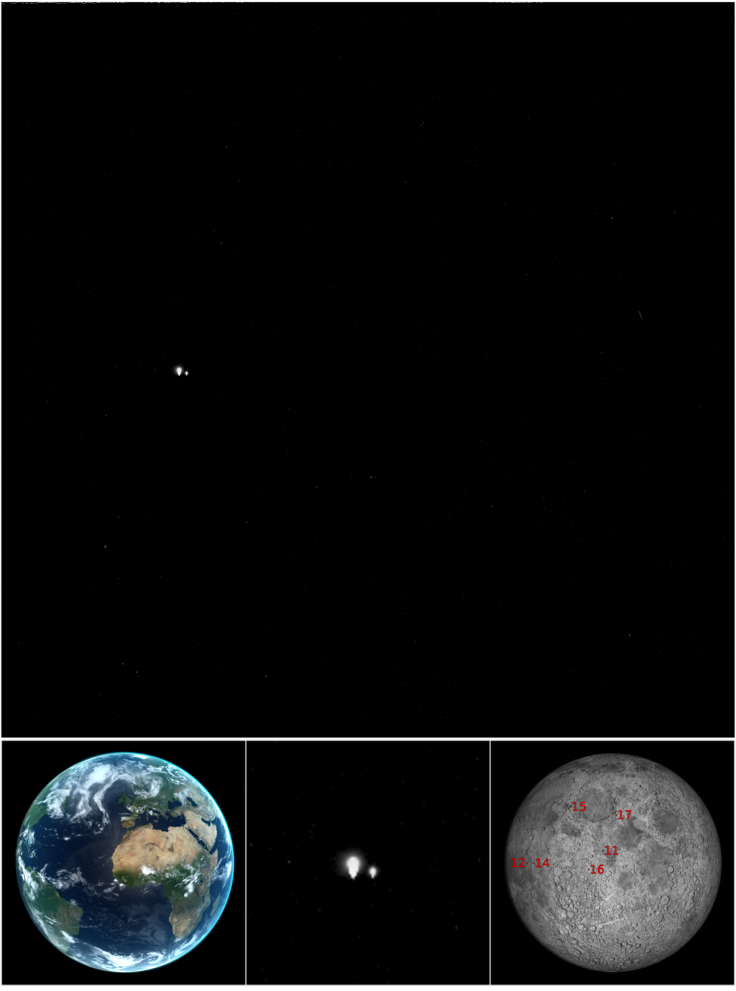 Earth and Moon From Mercury
