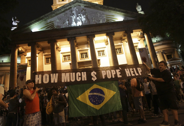 Protesters in Brazil