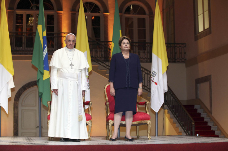 Pope Francis and Dilma Rousseff