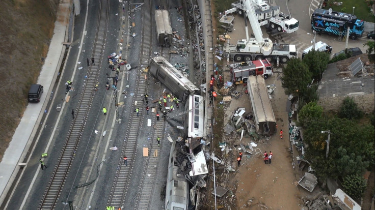 Train accident in Spain