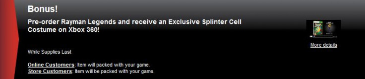 GameStop Splinter Cell Rayman