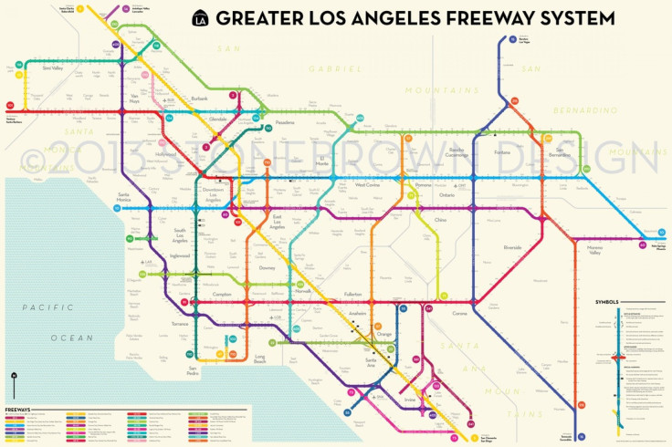 Los Angeles Freeway Map