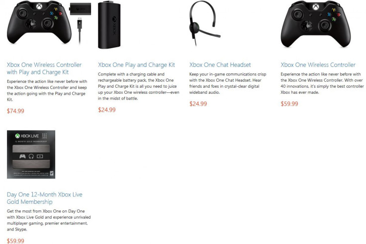 Xbox One Peripheral Prices