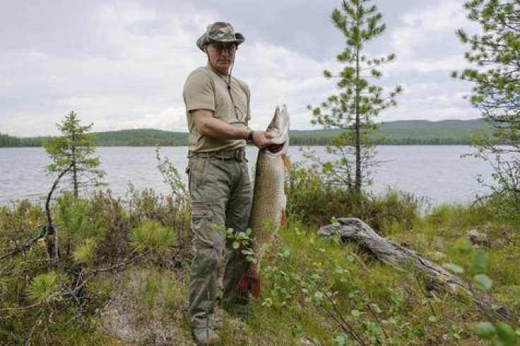 Vladimir Putin and his pike