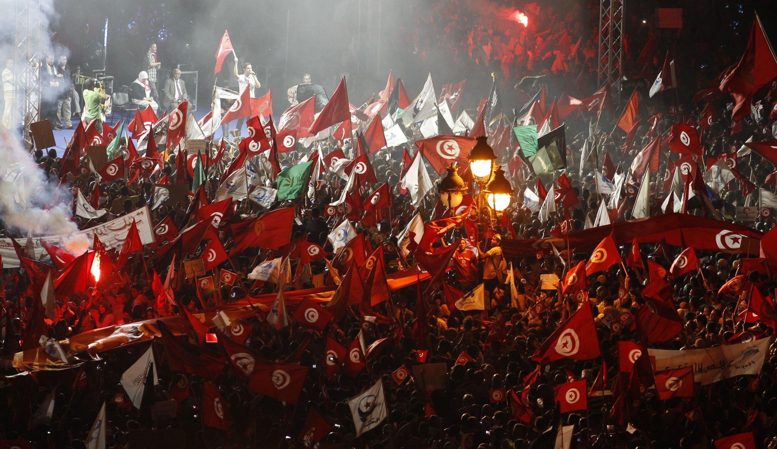 Tunisia Islamist demonstration Aug. 3, 2013