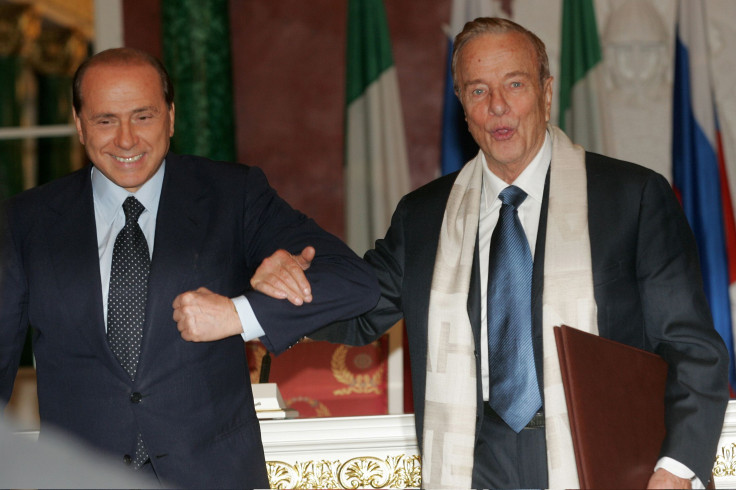 Berlusconi and Franco Zeffirelli 
