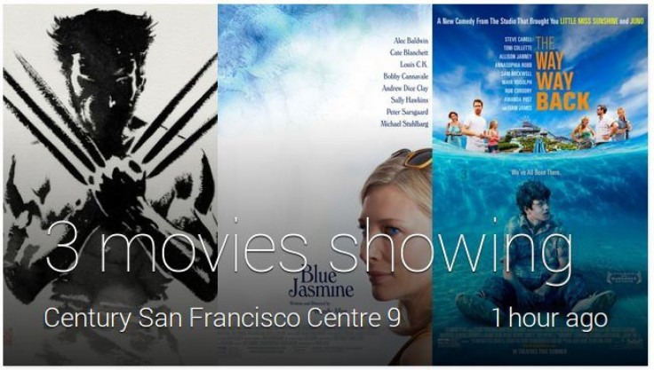 Google Now movies