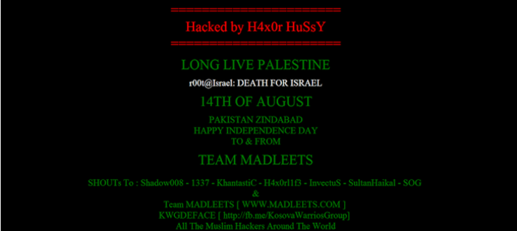 Israeli Websites Hacked