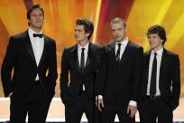 Cast of &quot;The Social Network&quot; introduce a clip at the 17th annual Screen Actors Guild Awards in Los Angeles