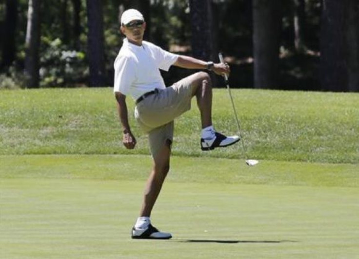 Obama Golfing