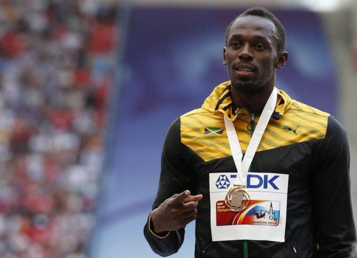 Usain Bolt Jamaica 4x100meters Moscow 2013