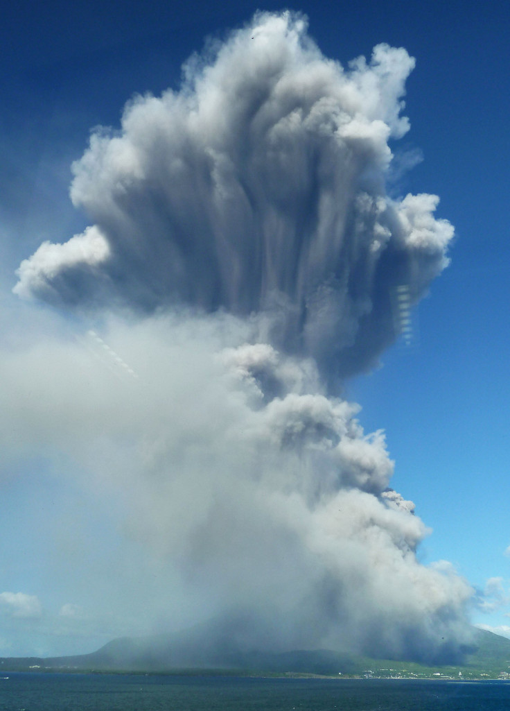 Japan Sakurajima Volcano eruption