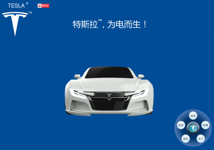Zhan Baosheng's "Tesla" website 