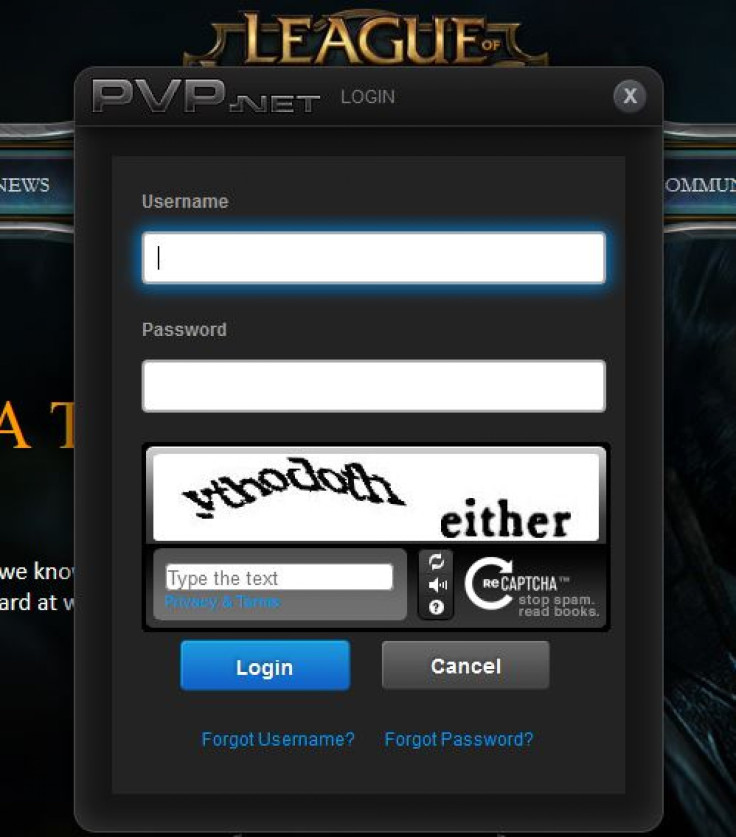 LoL Account Login