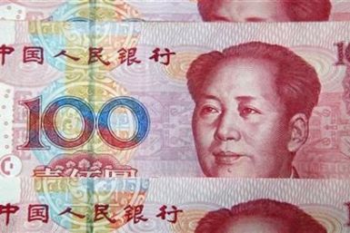 Chinese 100 yuan banknotes are seen in this picture illustration taken in Shanghai